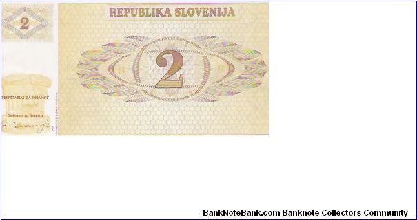 Banknote from Slovenia year 1990