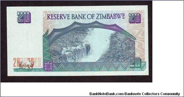 Banknote from Zimbabwe year 1997