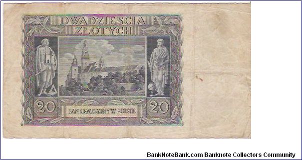 Banknote from Poland year 1940