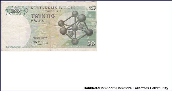 Banknote from Belgium year 1964