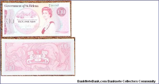 Saint Helena. 10 Pounds. Q Elizabeth II. Banknote