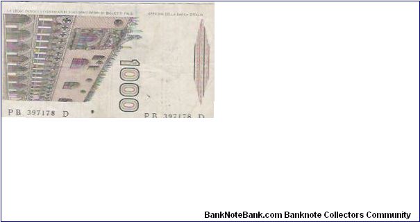 Banknote from Italy year 1982