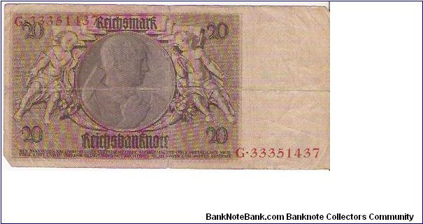 Banknote from Germany year 1948