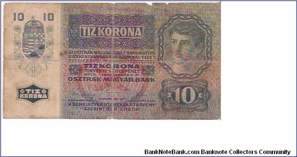 Banknote from Austria year 1915