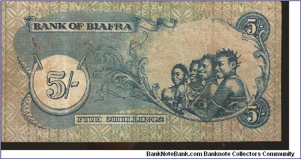 Banknote from Biafra year 1967