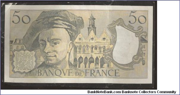 Banknote from France year 1989