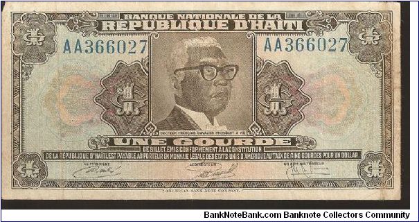 P 230
1 Gourde Banknote