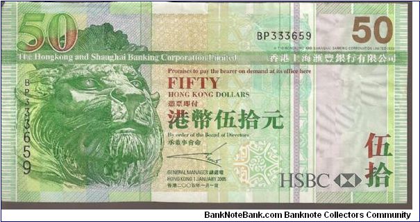 P208
50 Dollars

1.1.2005 Banknote