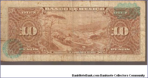 Banknote from Mexico year 1963