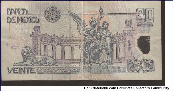 Banknote from Mexico year 2001