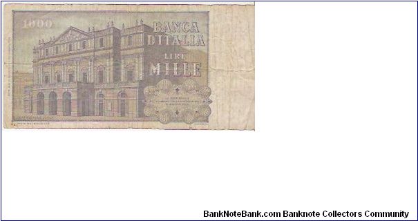 Banknote from Italy year 1969