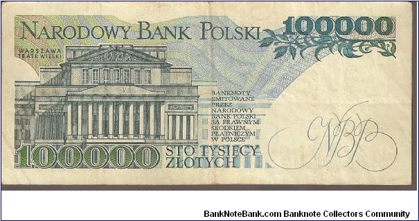 Banknote from Poland year 1993