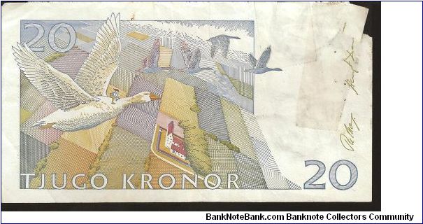 Banknote from Sweden year 1991