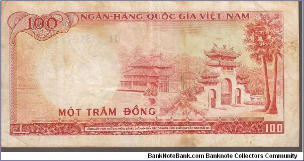 Banknote from Vietnam year 1966