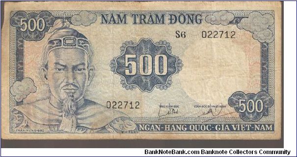 Vietnam - South

P23
500 Dong Banknote