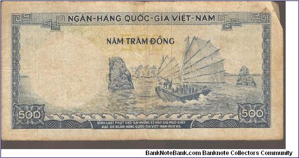 Banknote from Vietnam year 1966