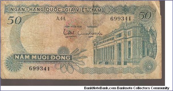 Vietnam - South

P25
50 Dong Banknote