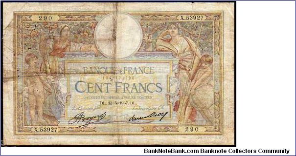 100 Francs__
Pk 86 a__

13-05-1937
 Banknote