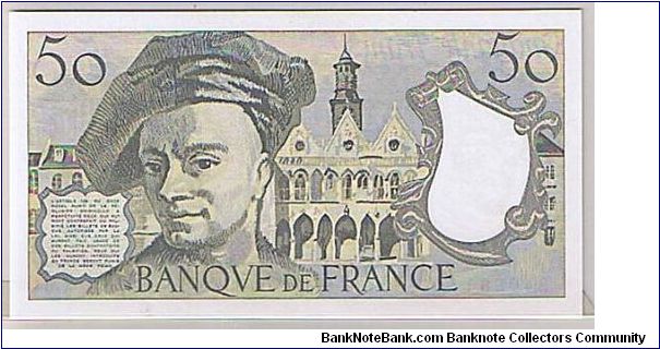 Banknote from France year 1980
