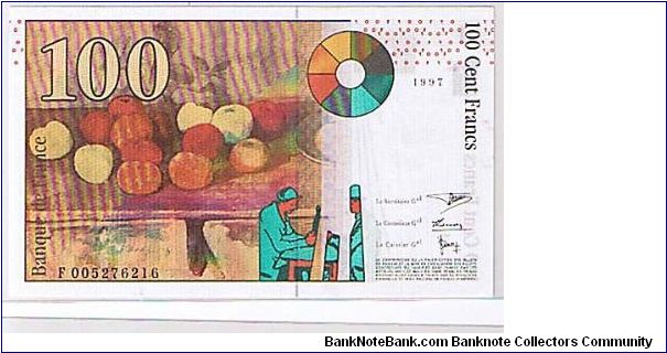 Banknote from France year 1997