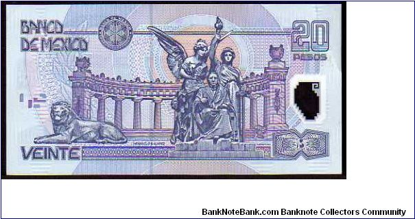 Banknote from Mexico year 2001