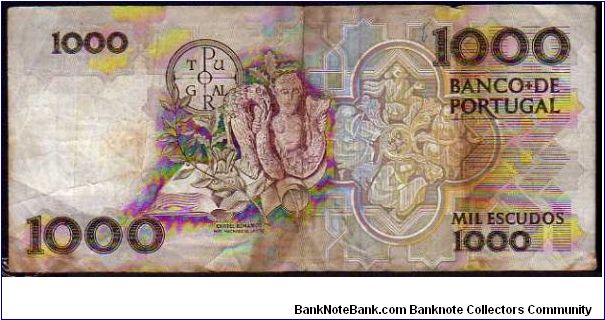 Banknote from Portugal year 1987