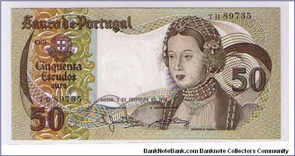 PORUGAL- 50 ESCUDOS Banknote