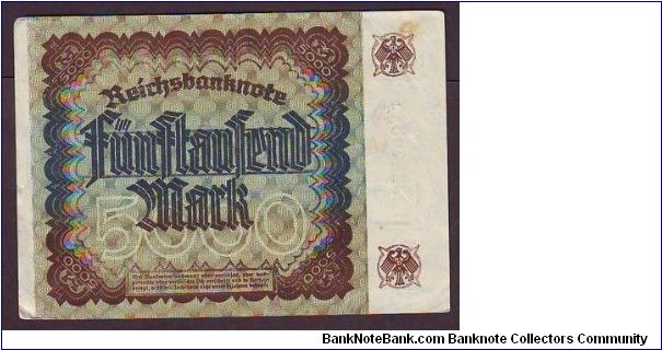 Banknote from Germany year 1922