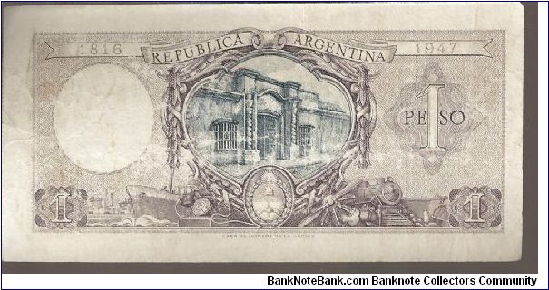 Banknote from Argentina year 1952