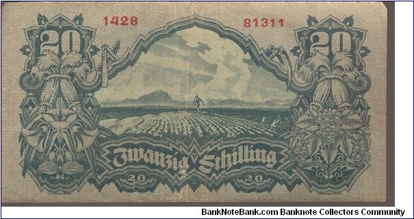 Banknote from Austria year 1945