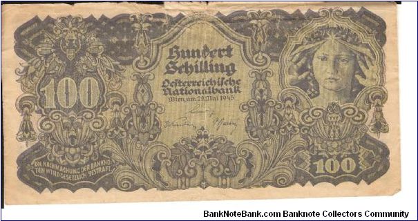 P118
100 Schilling Banknote