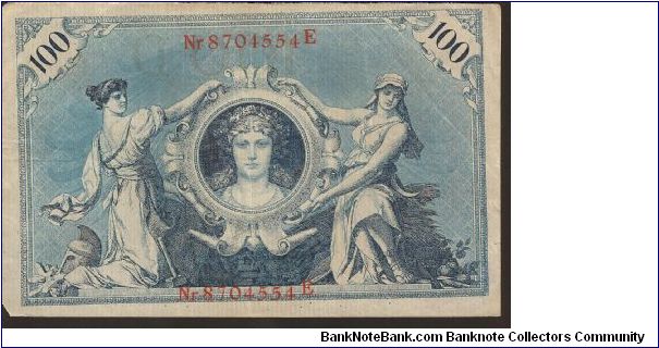 Banknote from Germany year 1908