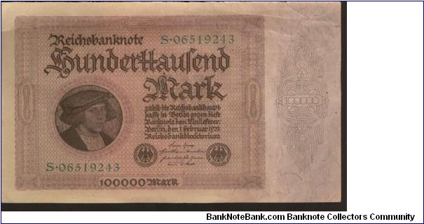 P83
100000 Mark Banknote