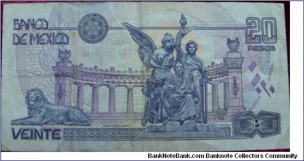 Banknote from Mexico year 2000