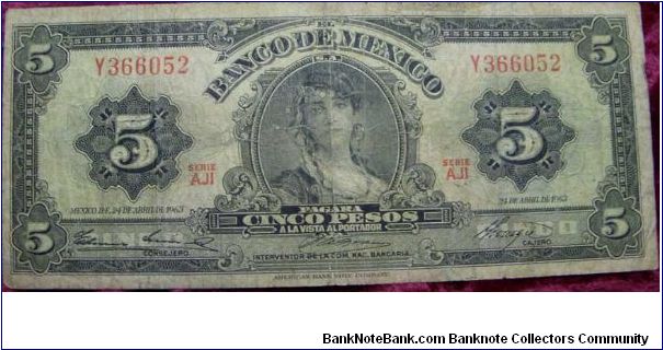 5 Pesos Banknote