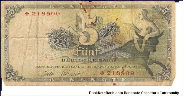 P13
5 Duetsche Mark Banknote