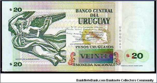 Banknote from Uruguay year 2000