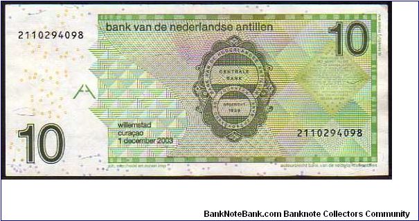 Banknote from Netherlands Antilles year 2003