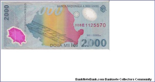 2.000 LEI

POLYMER NOTE

008E  1125570

P # 111 Banknote