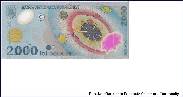 Banknote from Romania year 1999