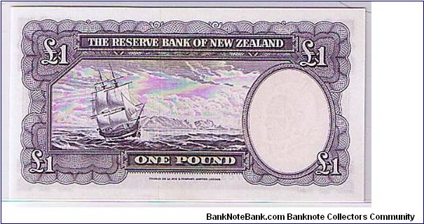 Banknote from New Zealand year 1963