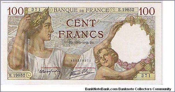 FRANCE 100 FRANCS Banknote