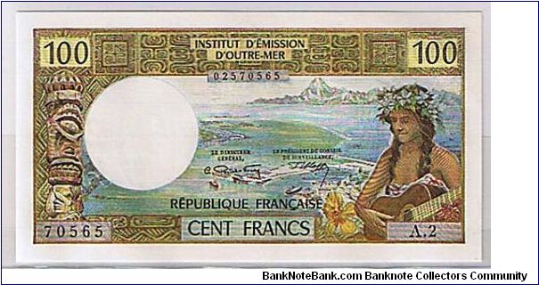 FRENCH TAHITI 100 FRANCS Banknote