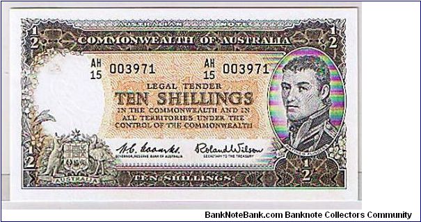 COMMOMWEALTH BANK
 10/- Banknote