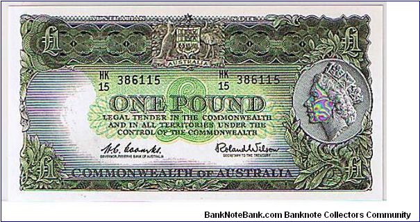 COMMONWEALTH BANK
 1 POUND Banknote