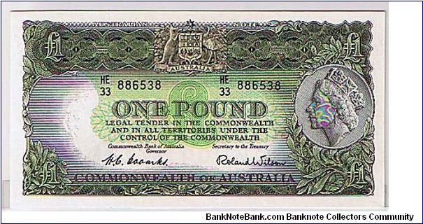 RESERVE BANK 1 POUND Banknote