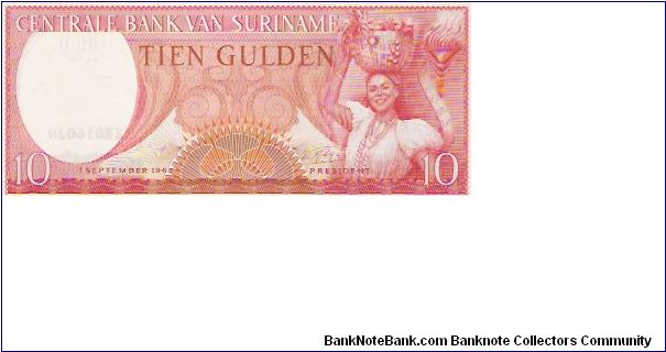 Banknote from Suriname year 1963