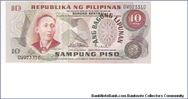 10 PISO

DV 023310

P # 161 A Banknote