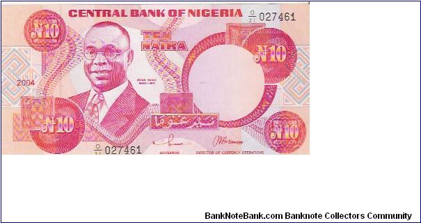 10 NAIRA

O/31  027461

P # 25 G Banknote