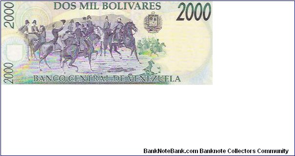 Banknote from Venezuela year 1998